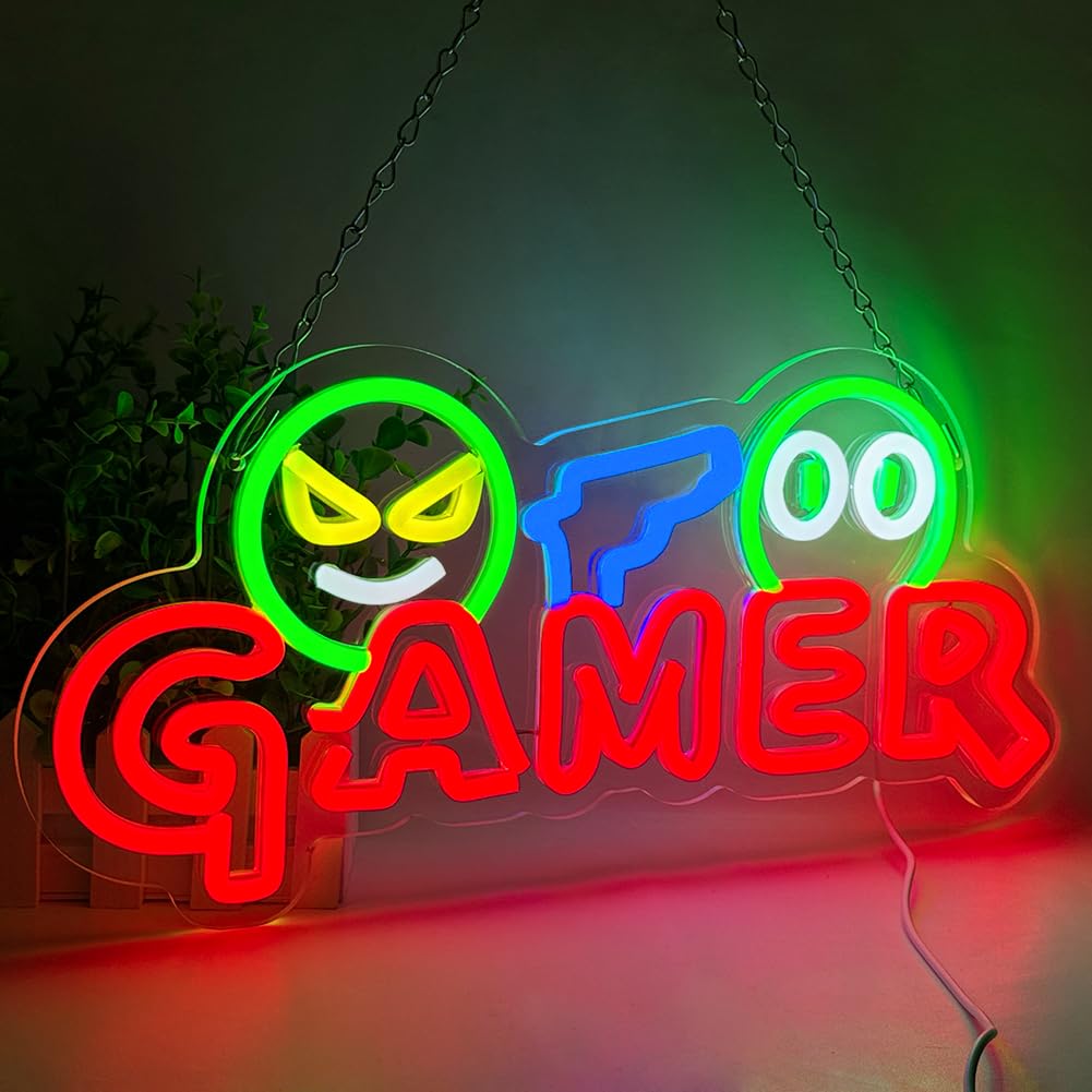Wedding Zone - Enseigne néon LED Gamer, Lampe murale