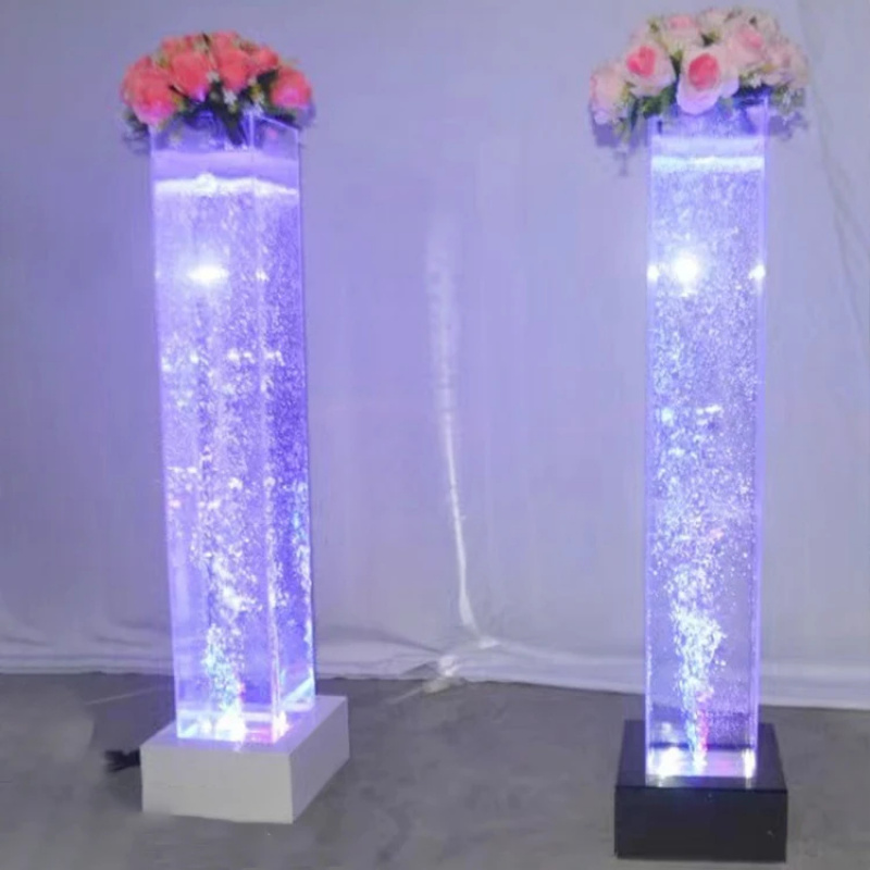 Wedding Fountain - Colonne de bulles lumineuse LED en