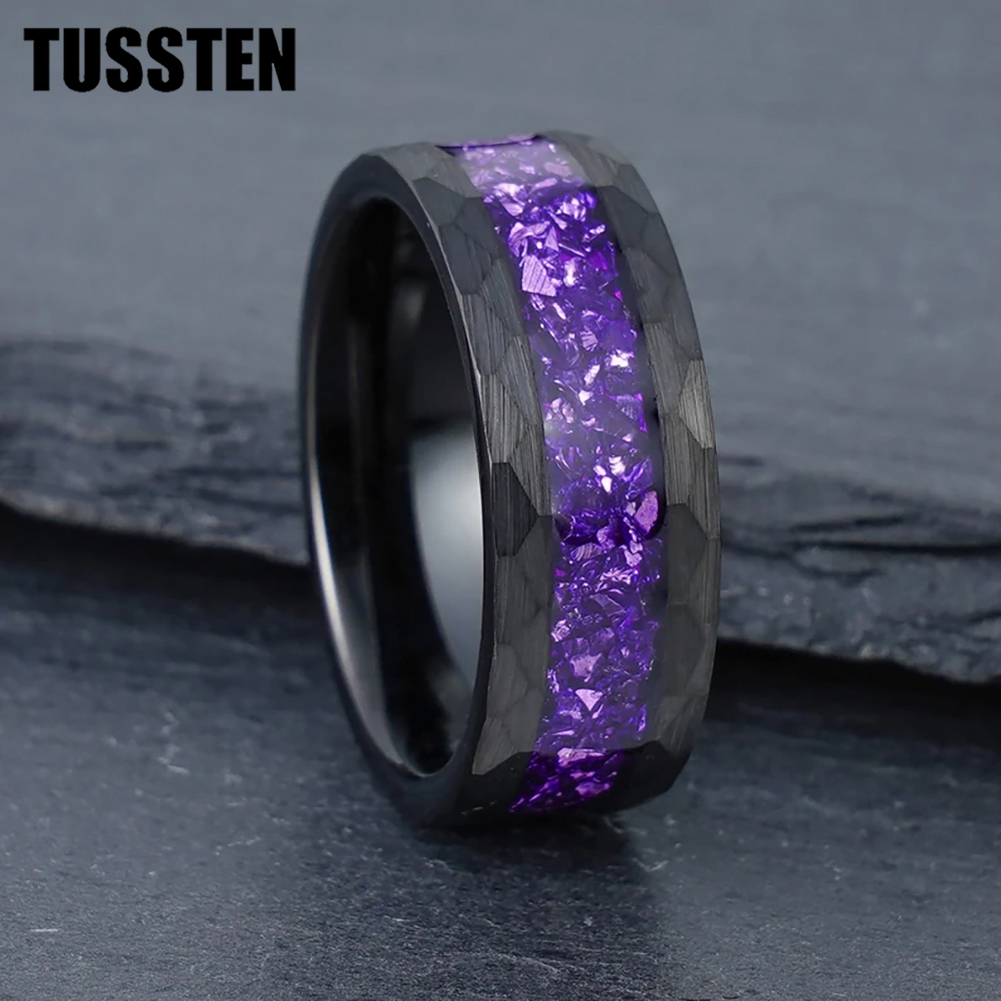 Wedding Zone - TUSSTEN-Bague en Carbure de Tungstène Noir