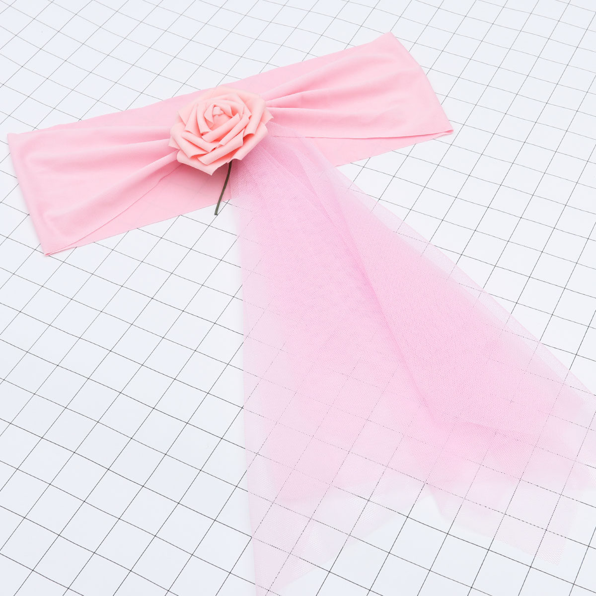 Chair Sash Organza - Nœuds et rubans polyvalents roses pour