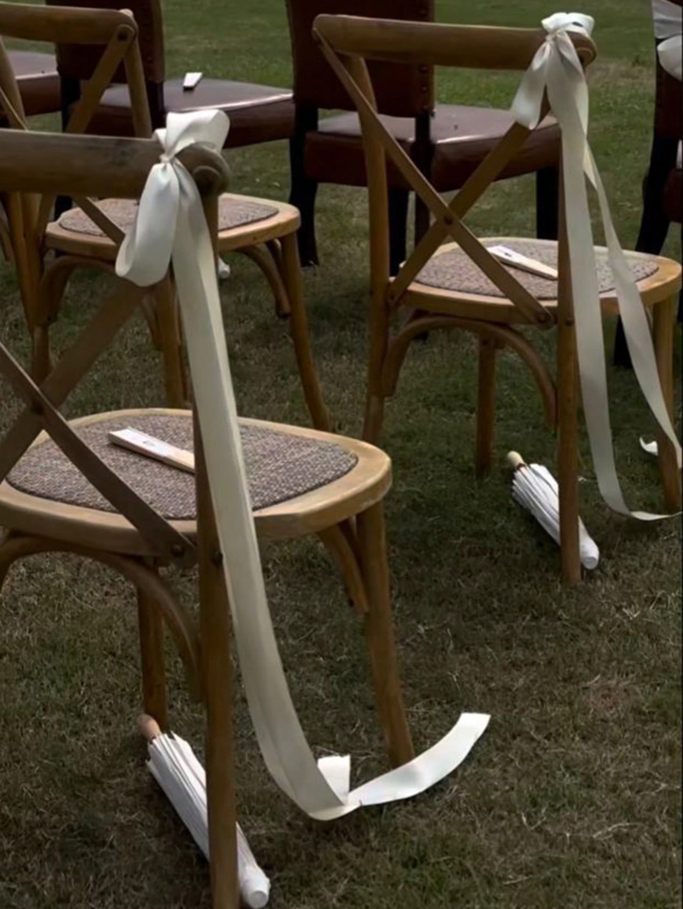 Bridal Sash Ribbon - Nœuds de chaise de mariage en