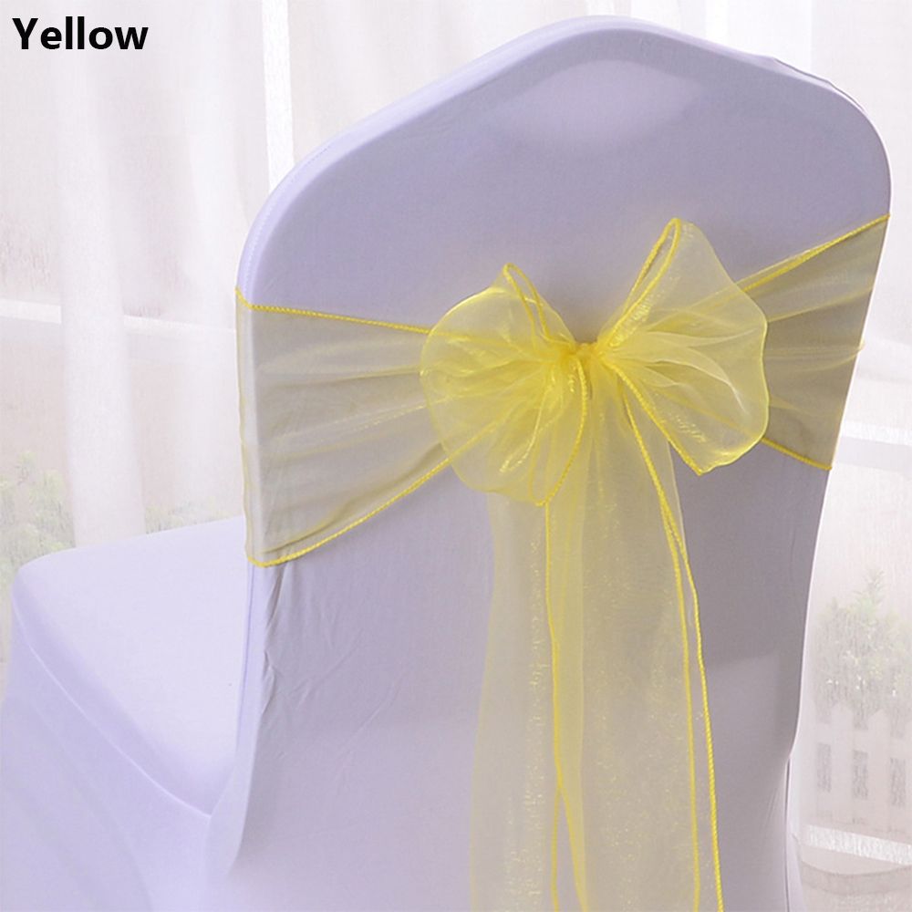 Chair Sash Organza - 1 pièce Ruban de décoration en