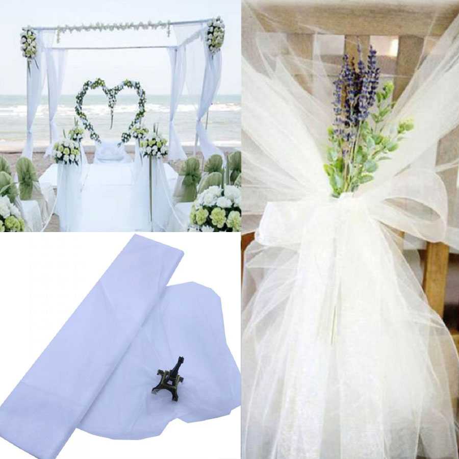 Chair Sash Organza - Rouleau de Tulle pour décoration de