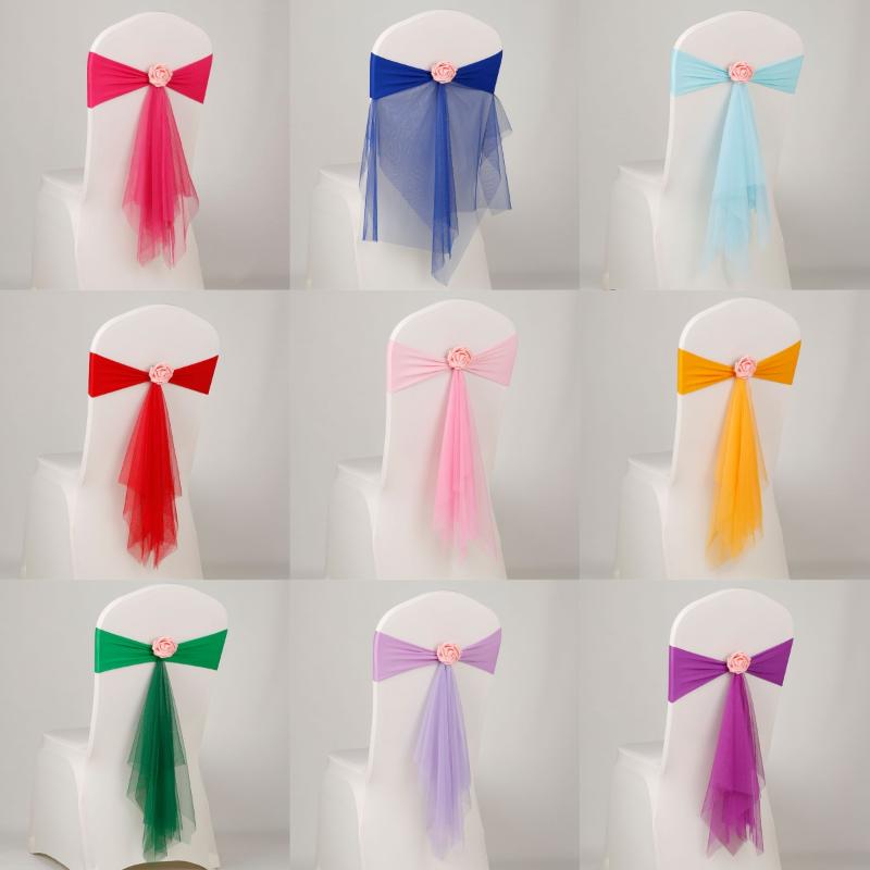 Chair Sash Organza - 1 pièce de ruban de chaise