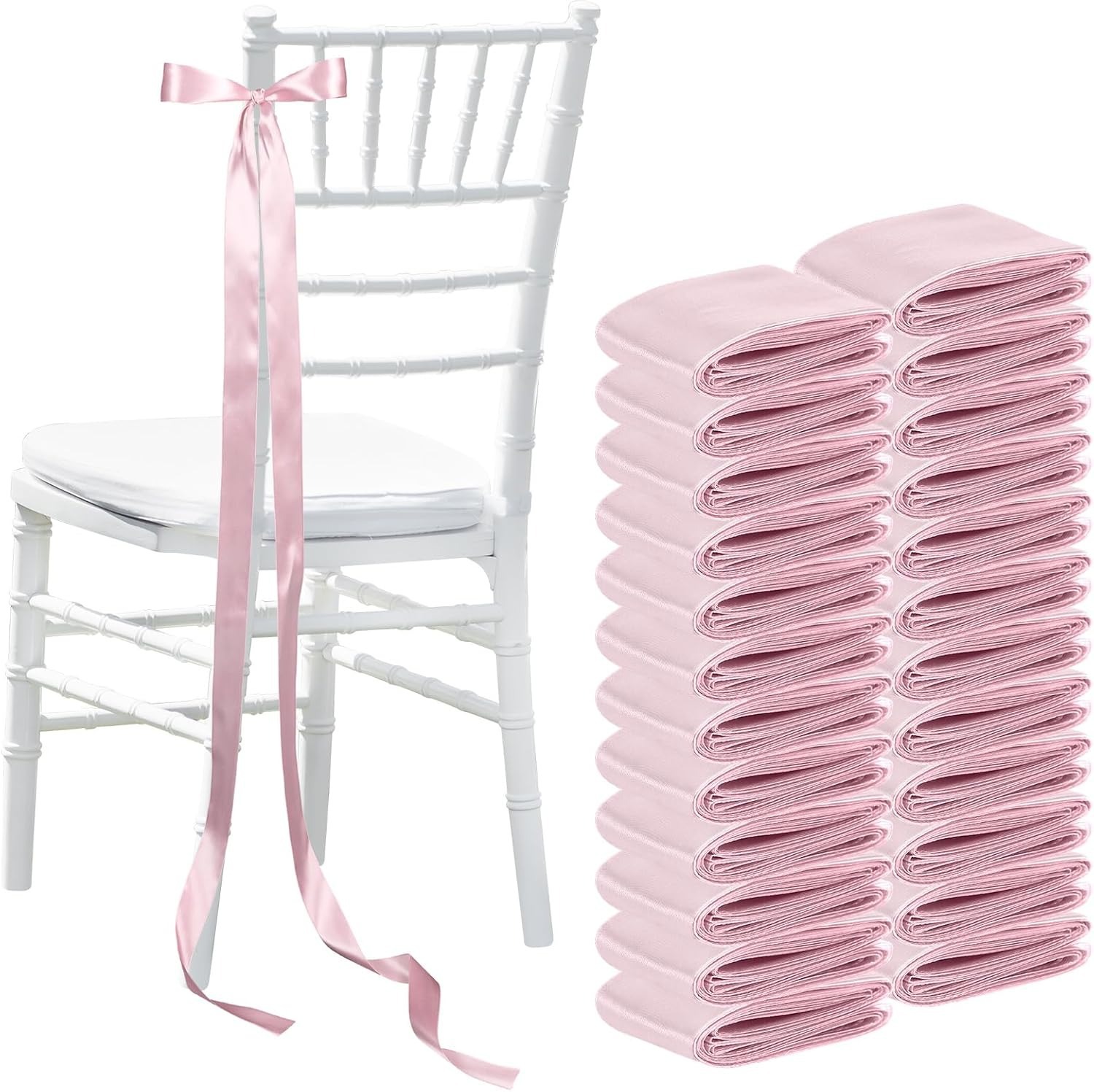Nœuds de chaise en satin pour  - Bridal Sash Ribbon avis et prix