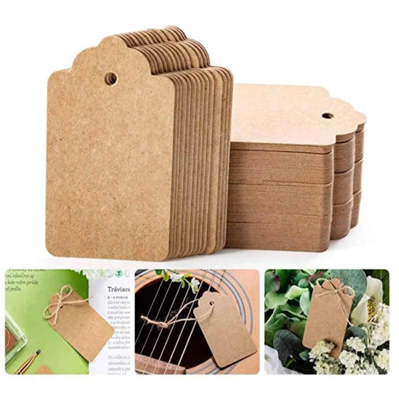 100 étiquettes en papier kraft - Wedding Favor Box avis et prix