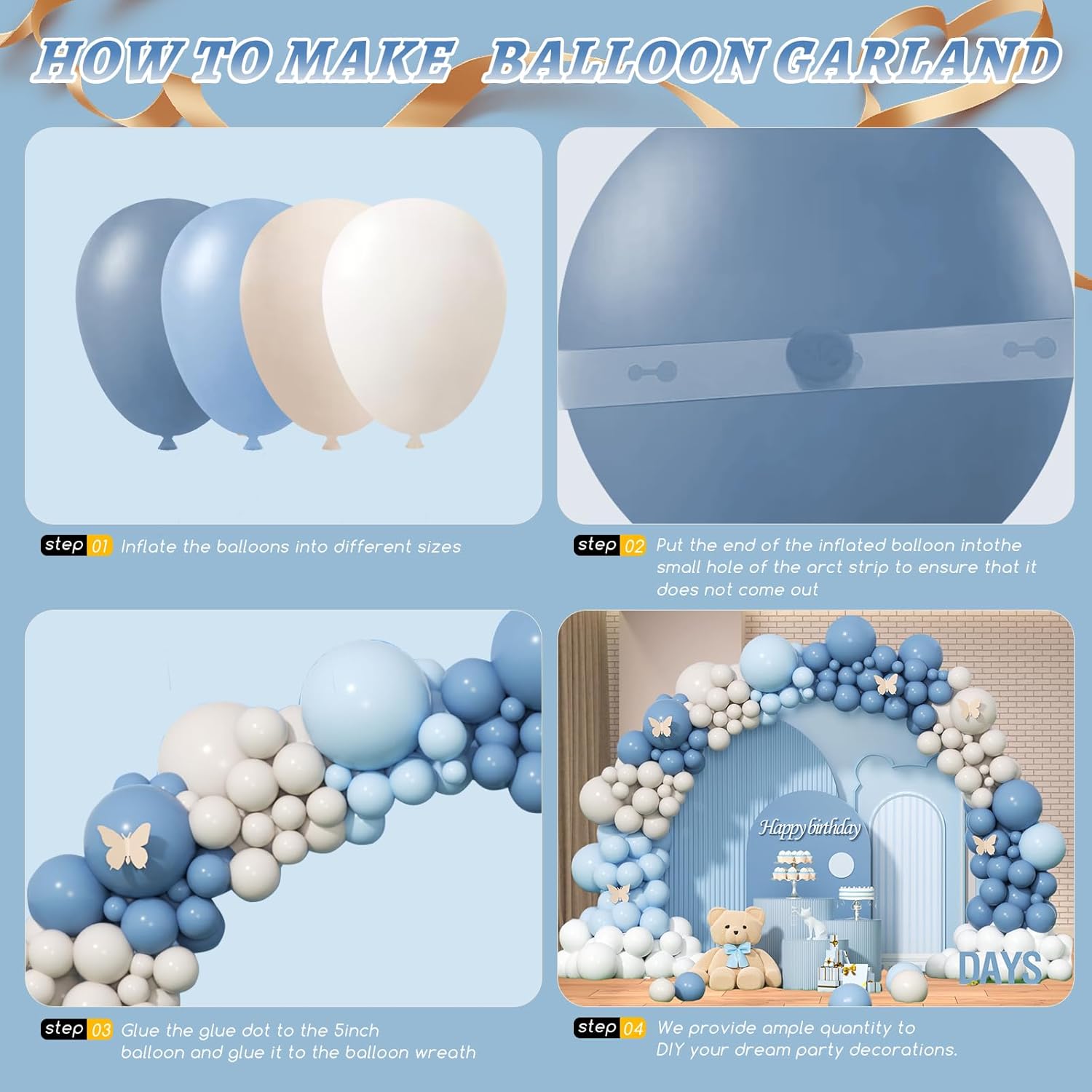 Kit d'arche de guirlande de ba - Wedding Supply Kit avis et prix