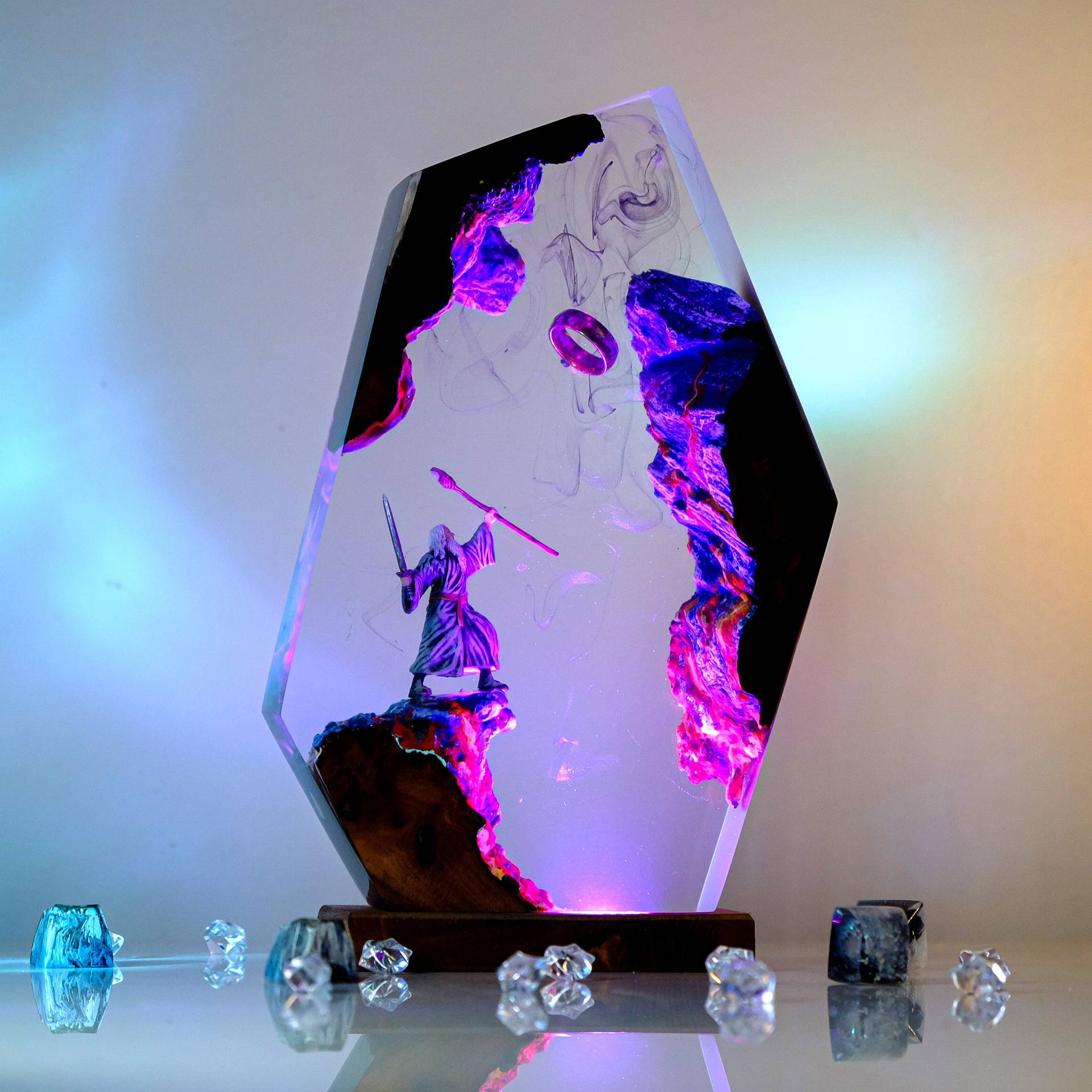Lampe de table en résine Scène - Wedding Zone avis et prix