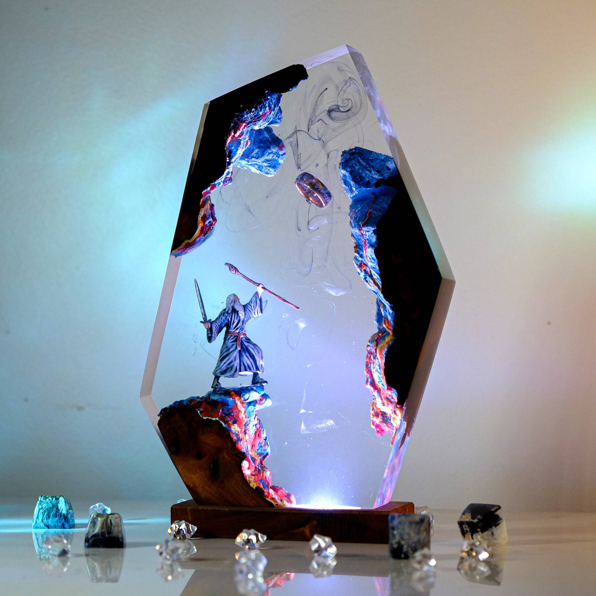 Lampe de table en résine Scène - Wedding Zone avis et prix