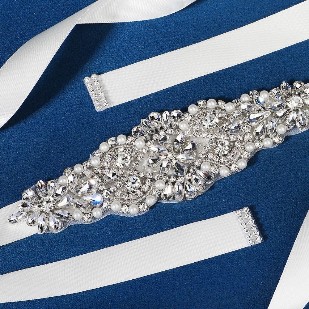Ceinture de mariée longue en r - Bridal Sash Ribbon avis et prix