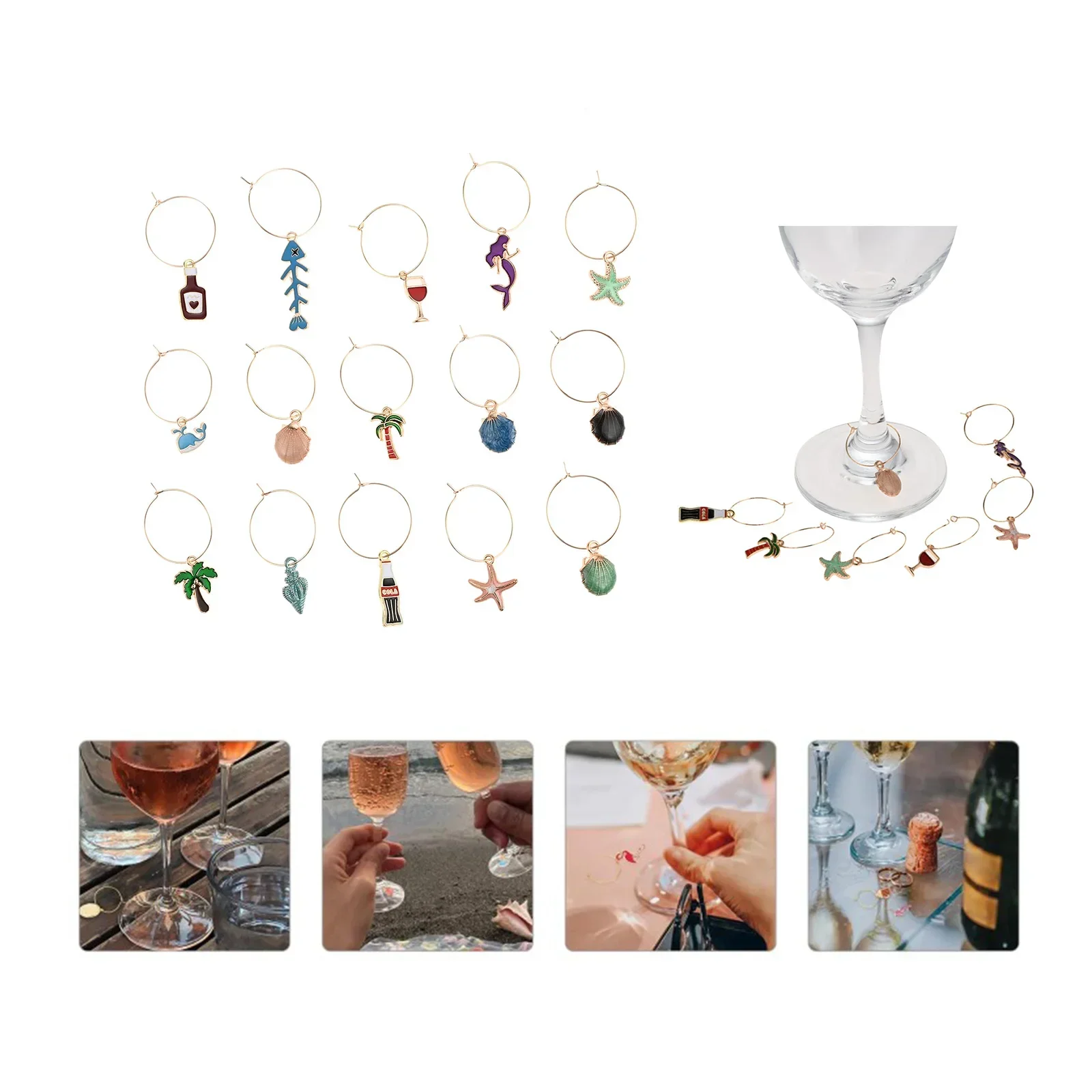 Marqueur de verre à vin avec p - Wedding Fountain avis et prix